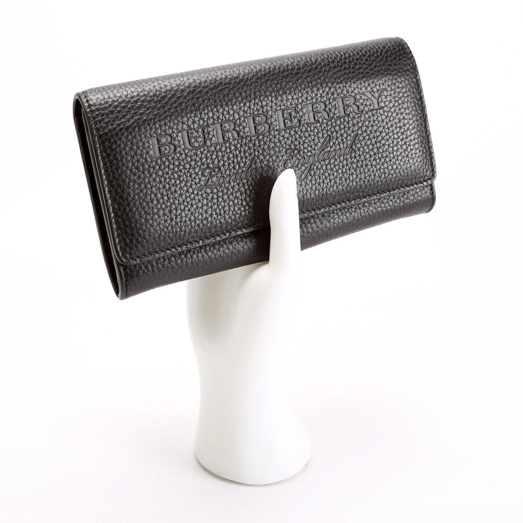 Continental Flap Wallet Grain Leather Black