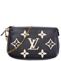 Pochette Accessories Mini Bicolor Empreinte Black/Beige