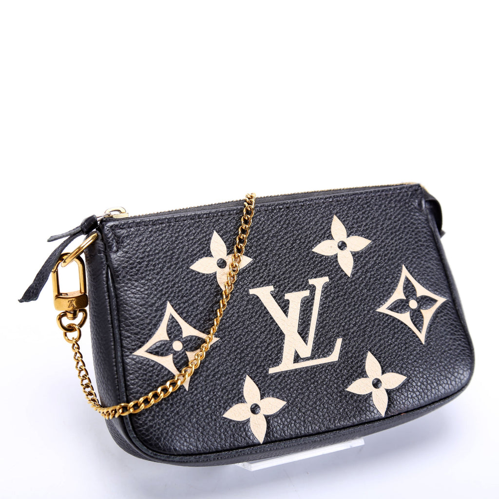 Pochette Accessories Mini Bicolor Empreinte Black/Beige