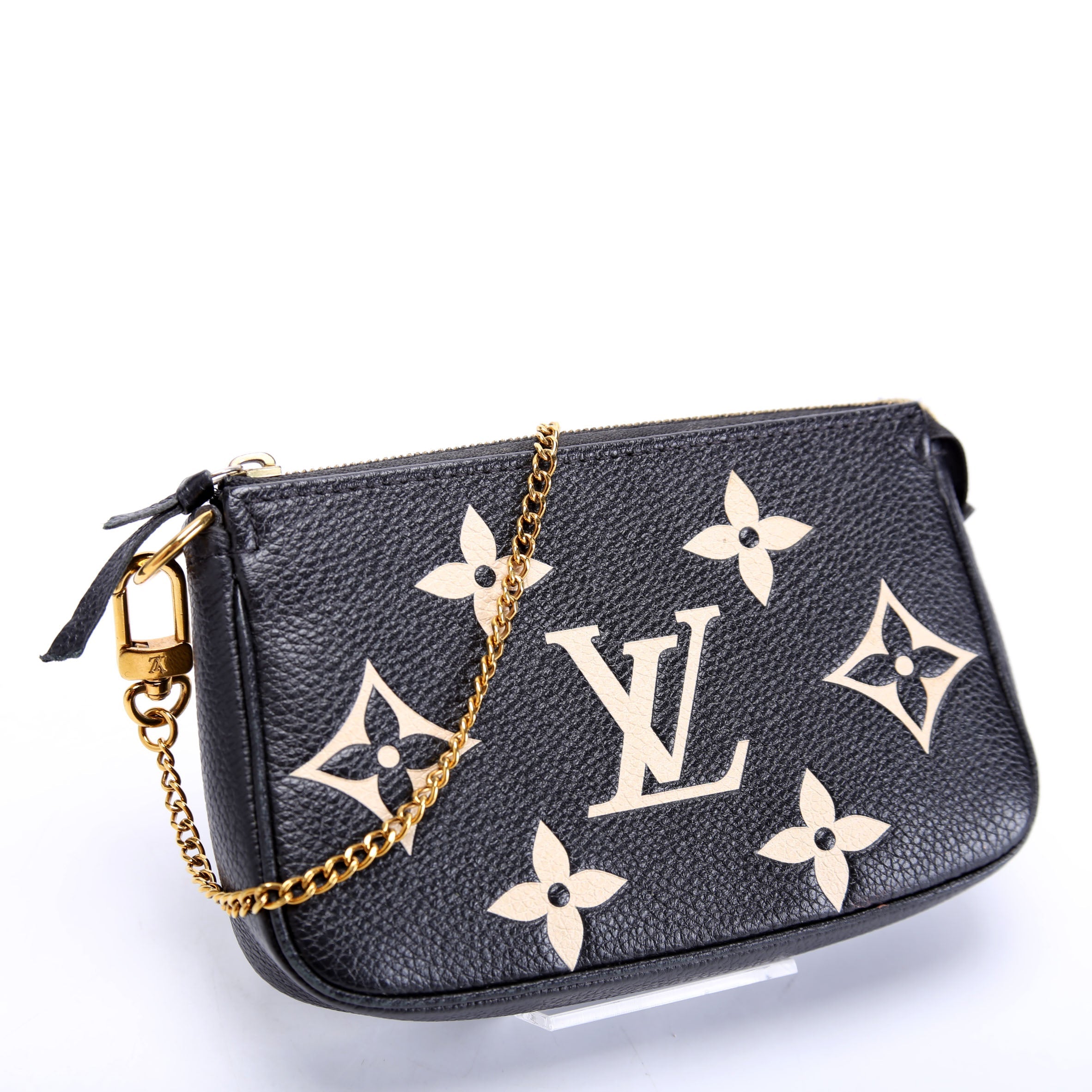 Pochette Accessories Mini Bicolor Empreinte Black/Beige