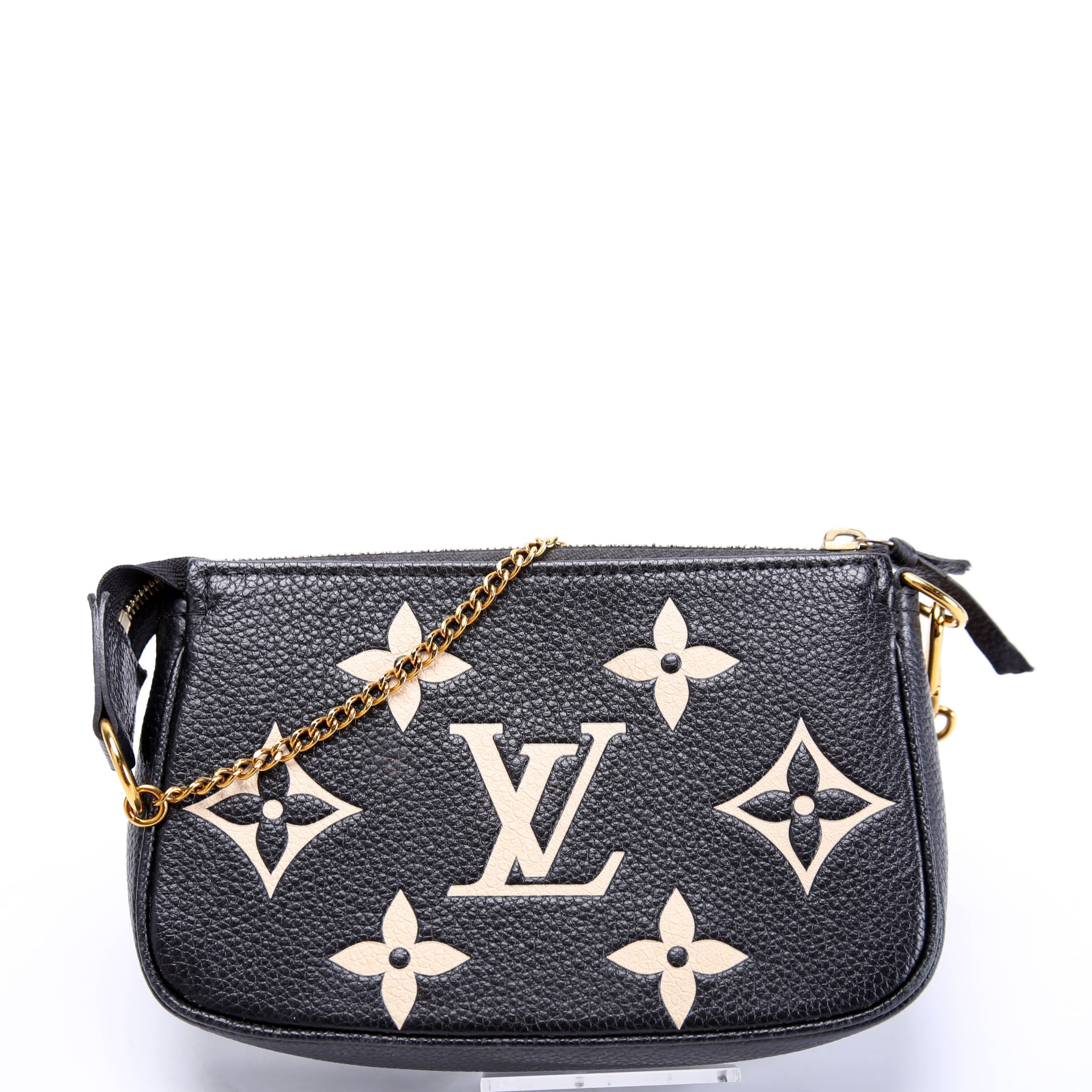 Pochette Accessories Mini Bicolor Empreinte Black/Beige