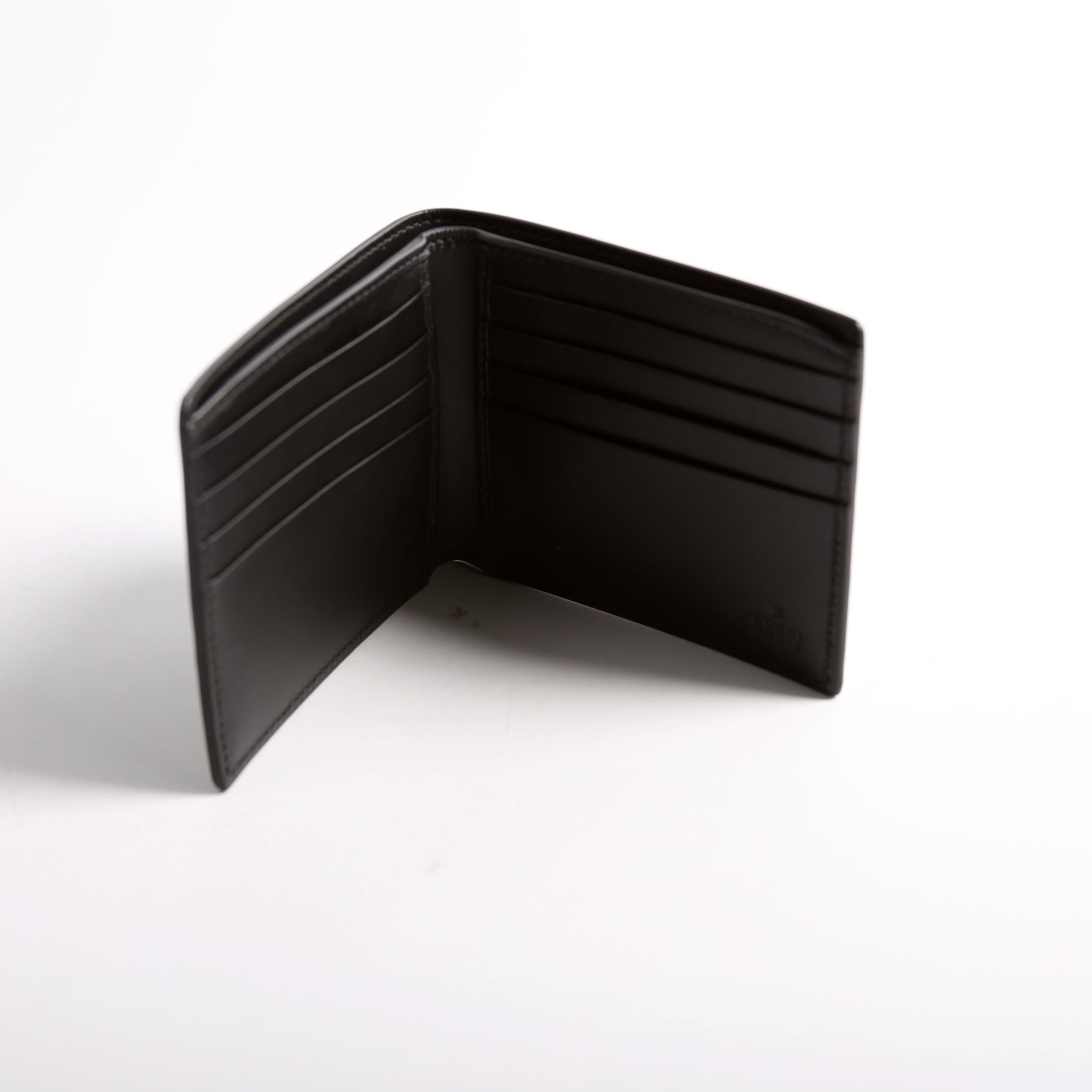 448463 Gucci Ghost Leather Bifold Wallet