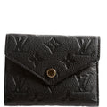 Victorine Wallet Empreinte Black/Gold