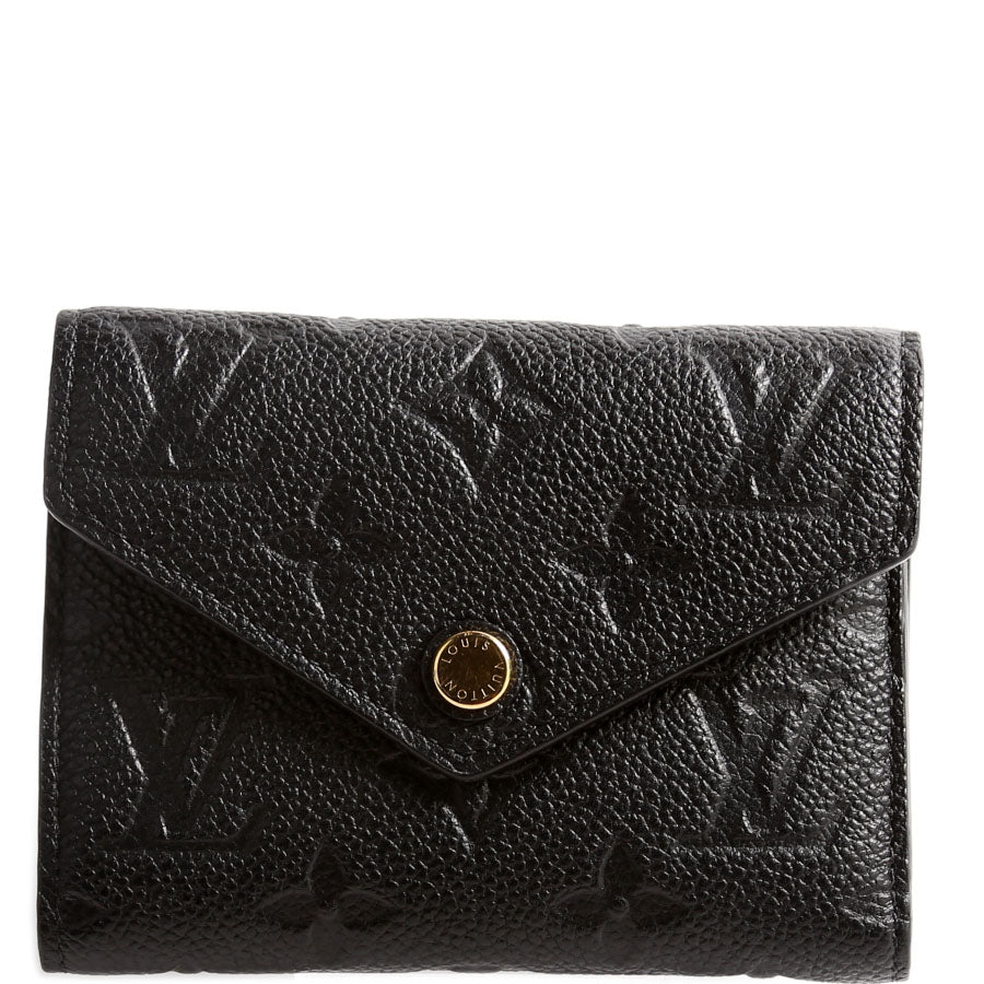 Victorine Wallet Empreinte Black/Gold