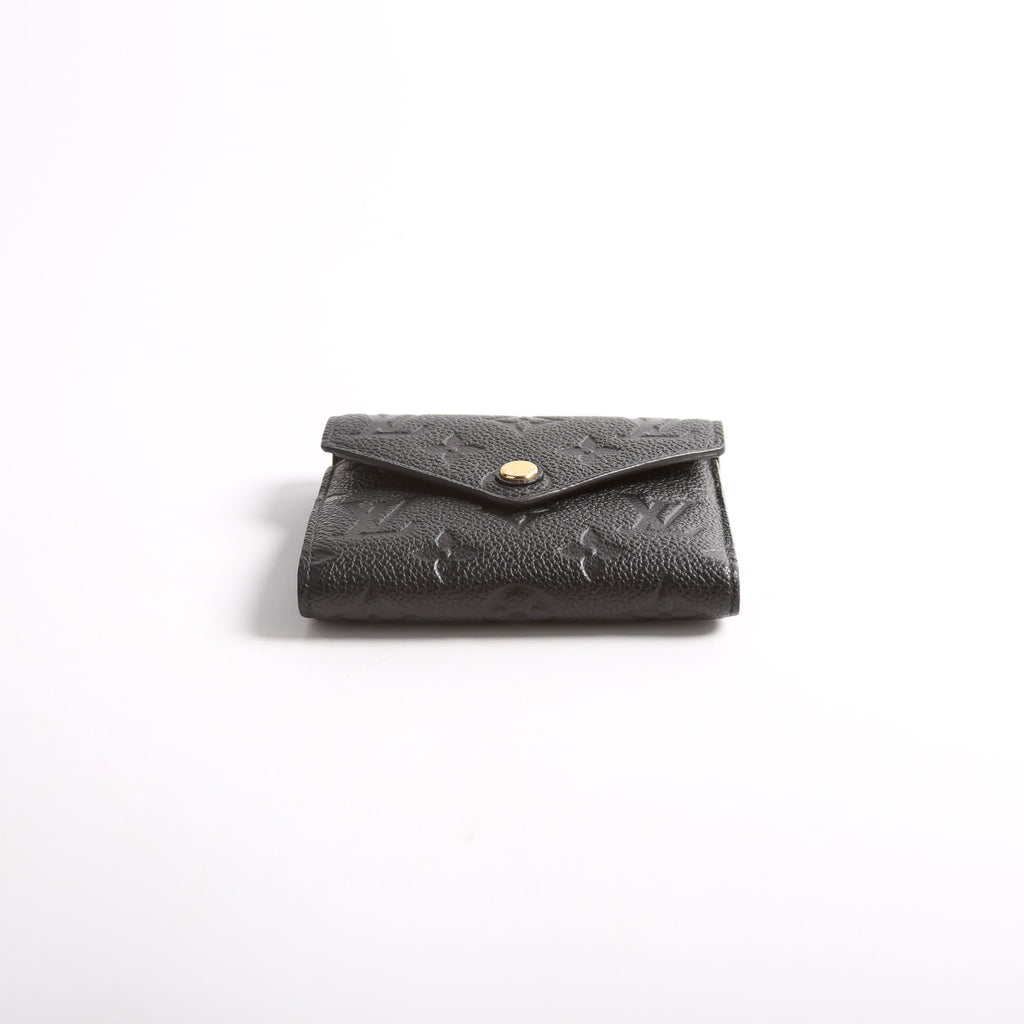 Victorine Wallet Empreinte Black/Gold
