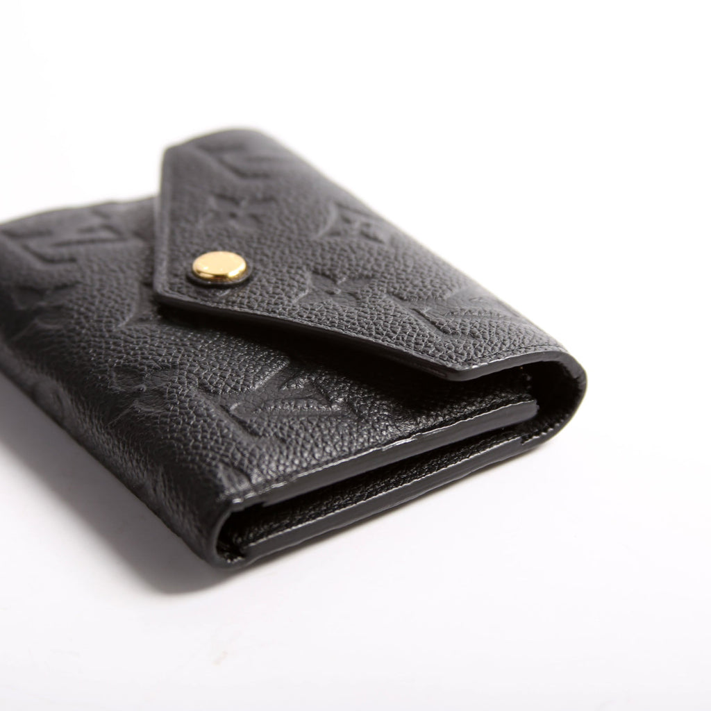 Victorine Wallet Empreinte Black/Gold
