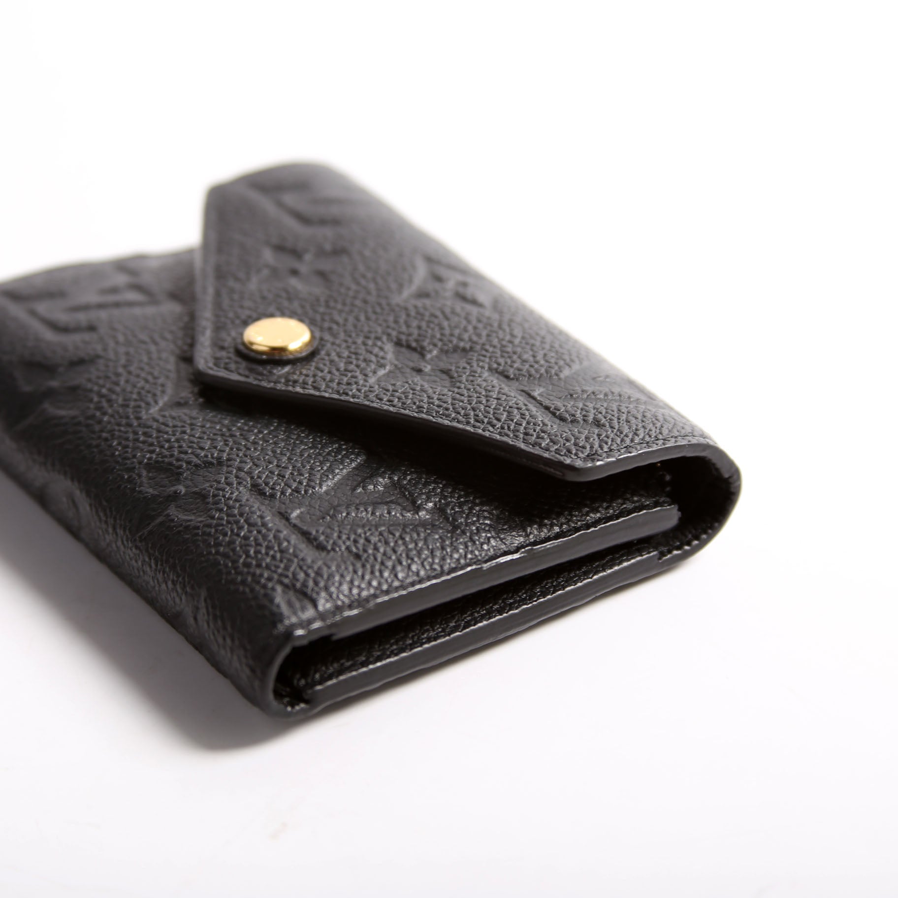 Victorine Wallet Empreinte Black/Gold