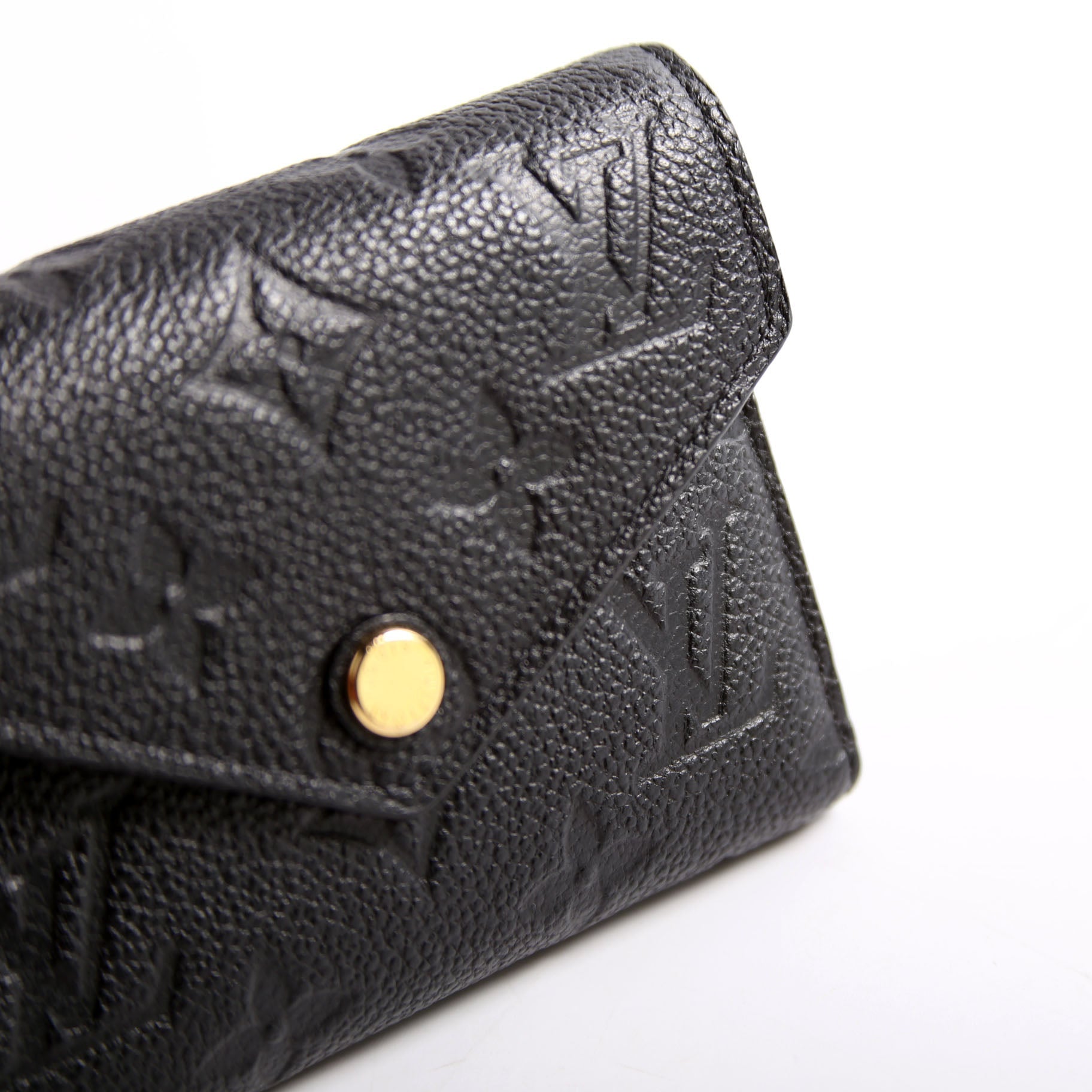 Victorine Wallet Empreinte Black/Gold