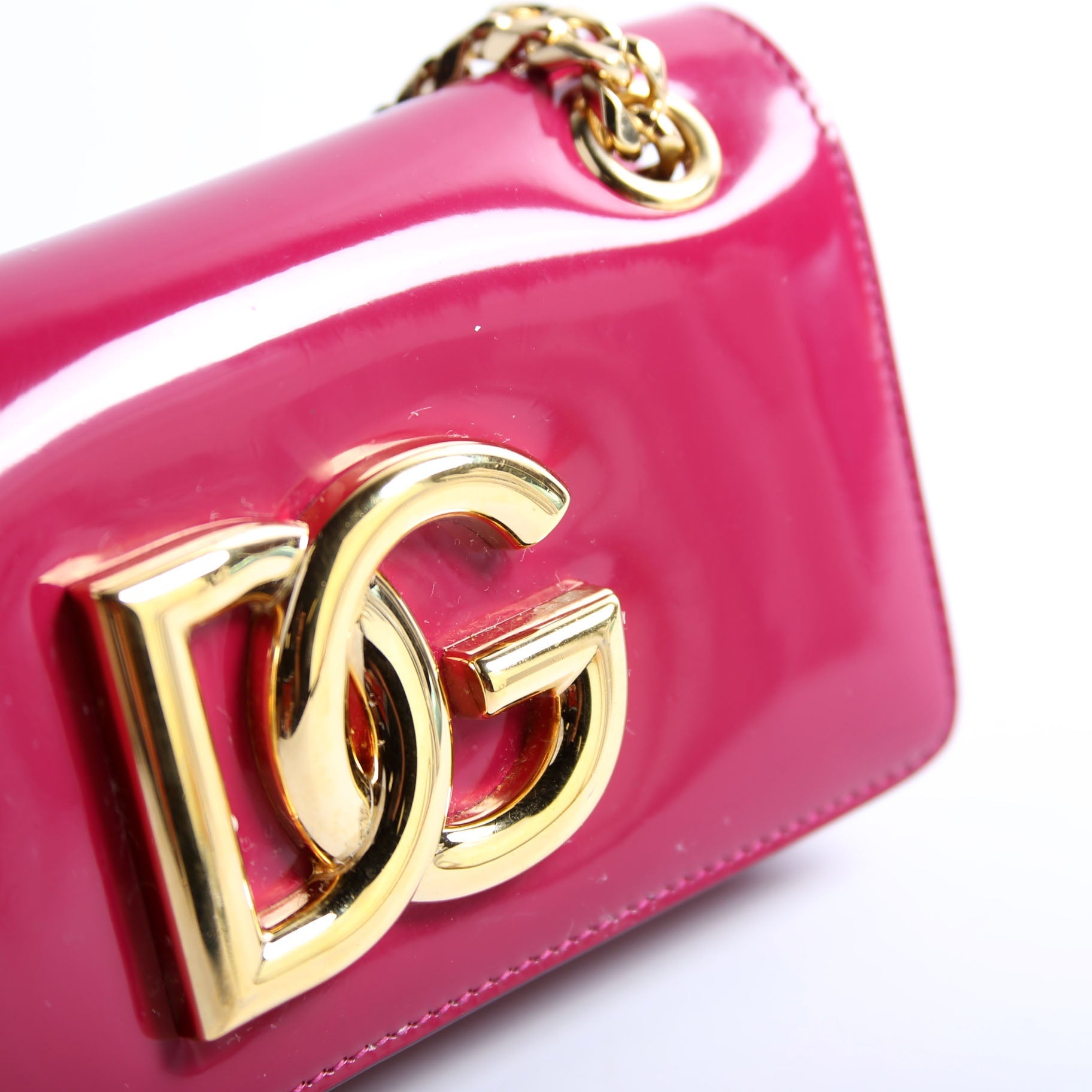 3.5 Phone Bag Patent Pink/Gold