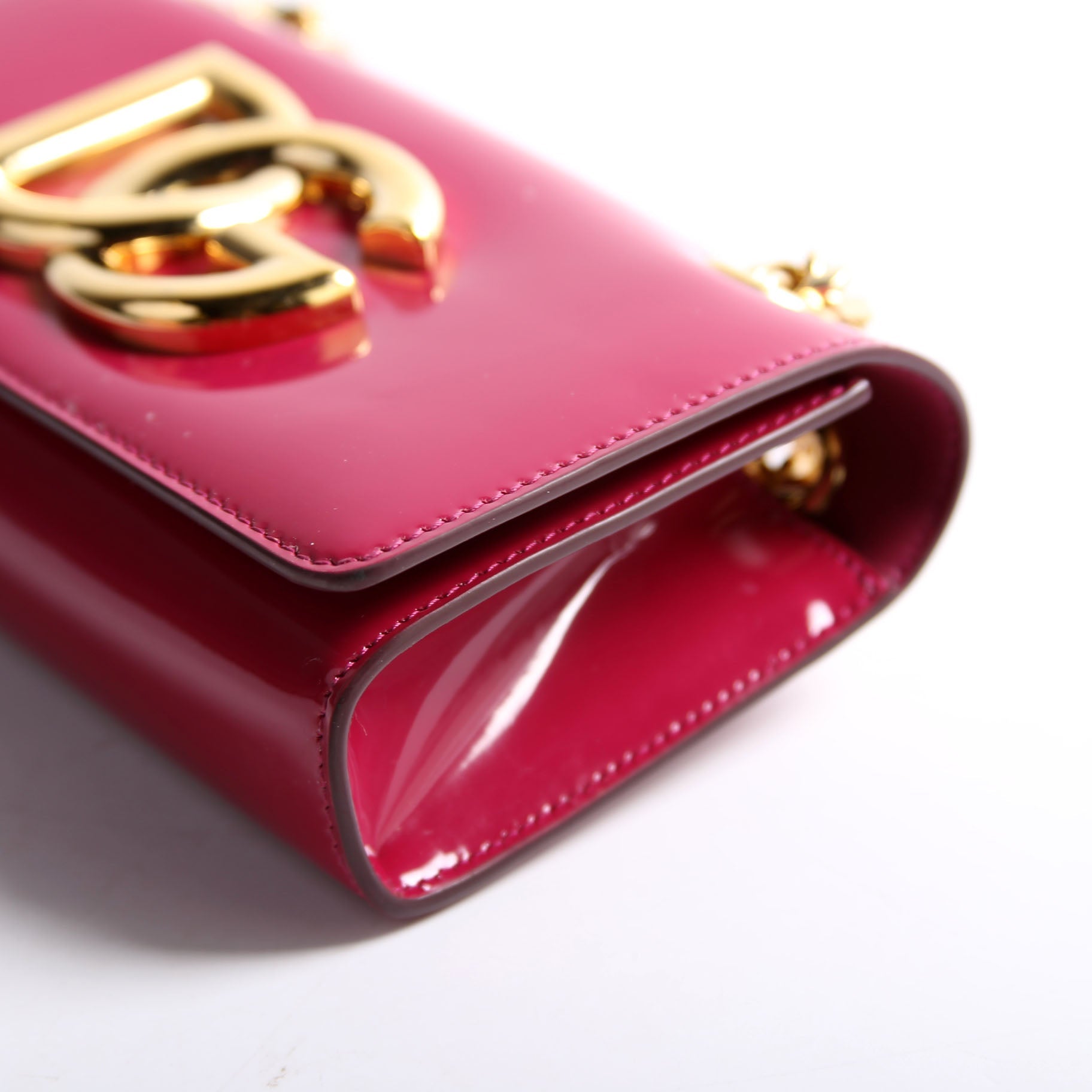 3.5 Phone Bag Patent Pink/Gold