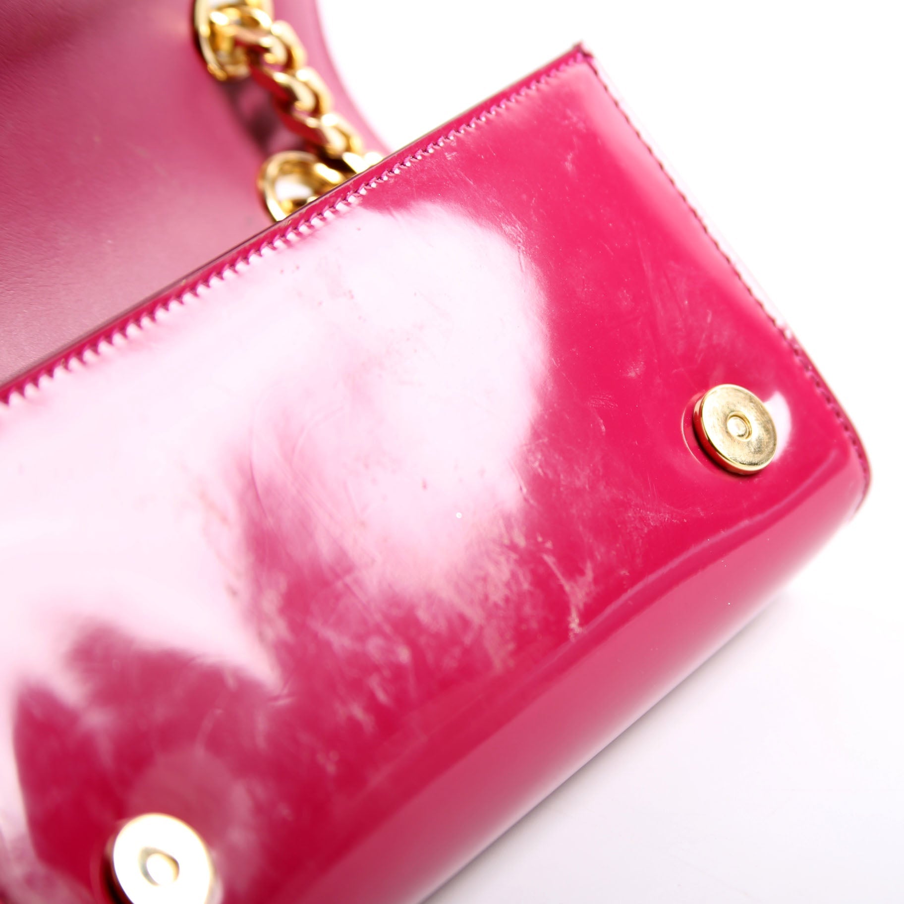 3.5 Phone Bag Patent Pink/Gold