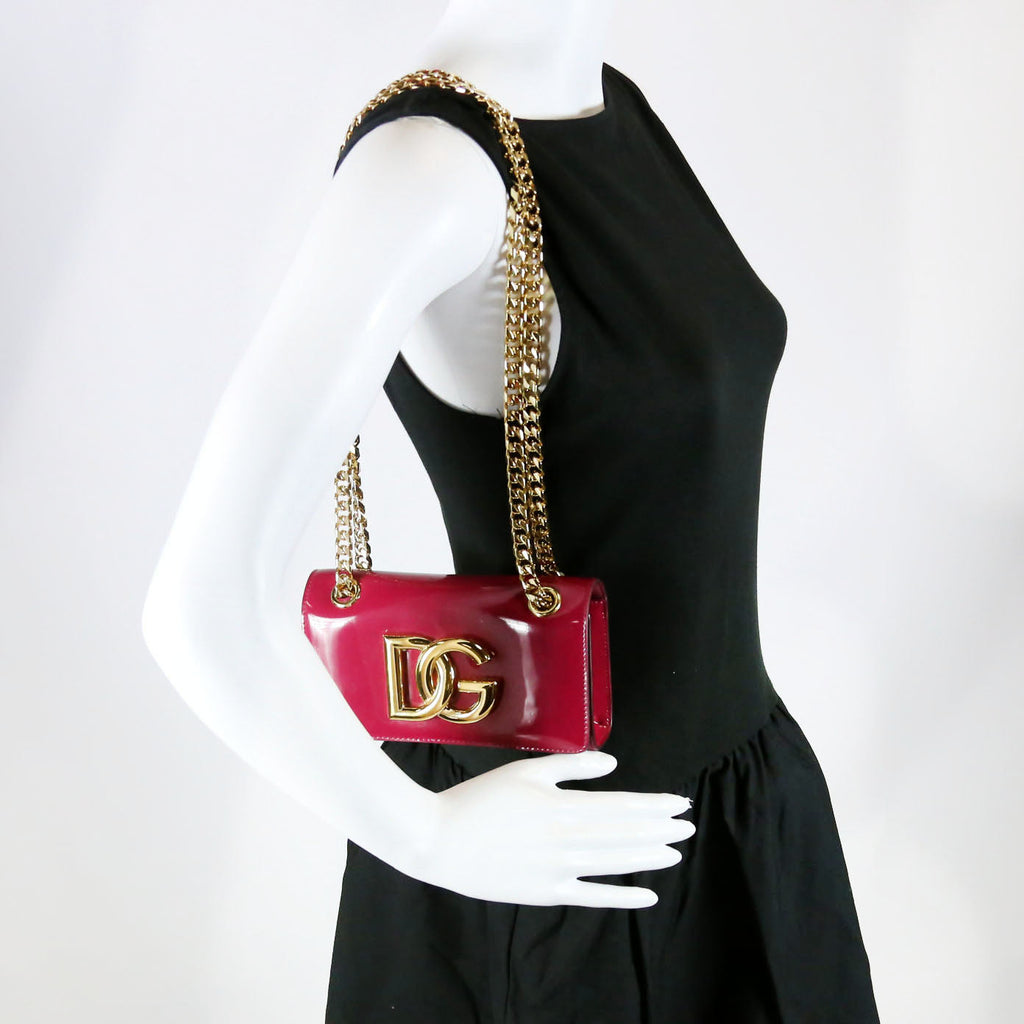 3.5 Phone Bag Patent Pink/Gold