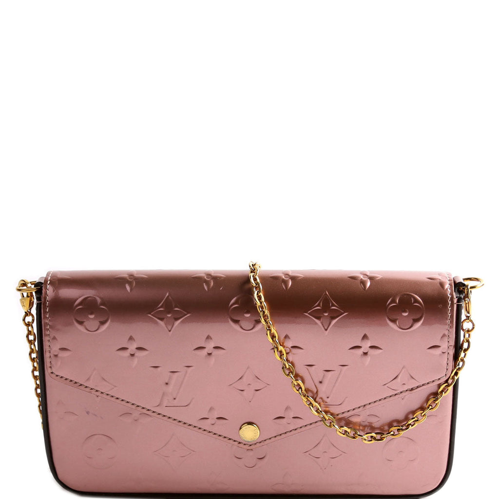 Pochette Felicie Metallic Vernis Pink