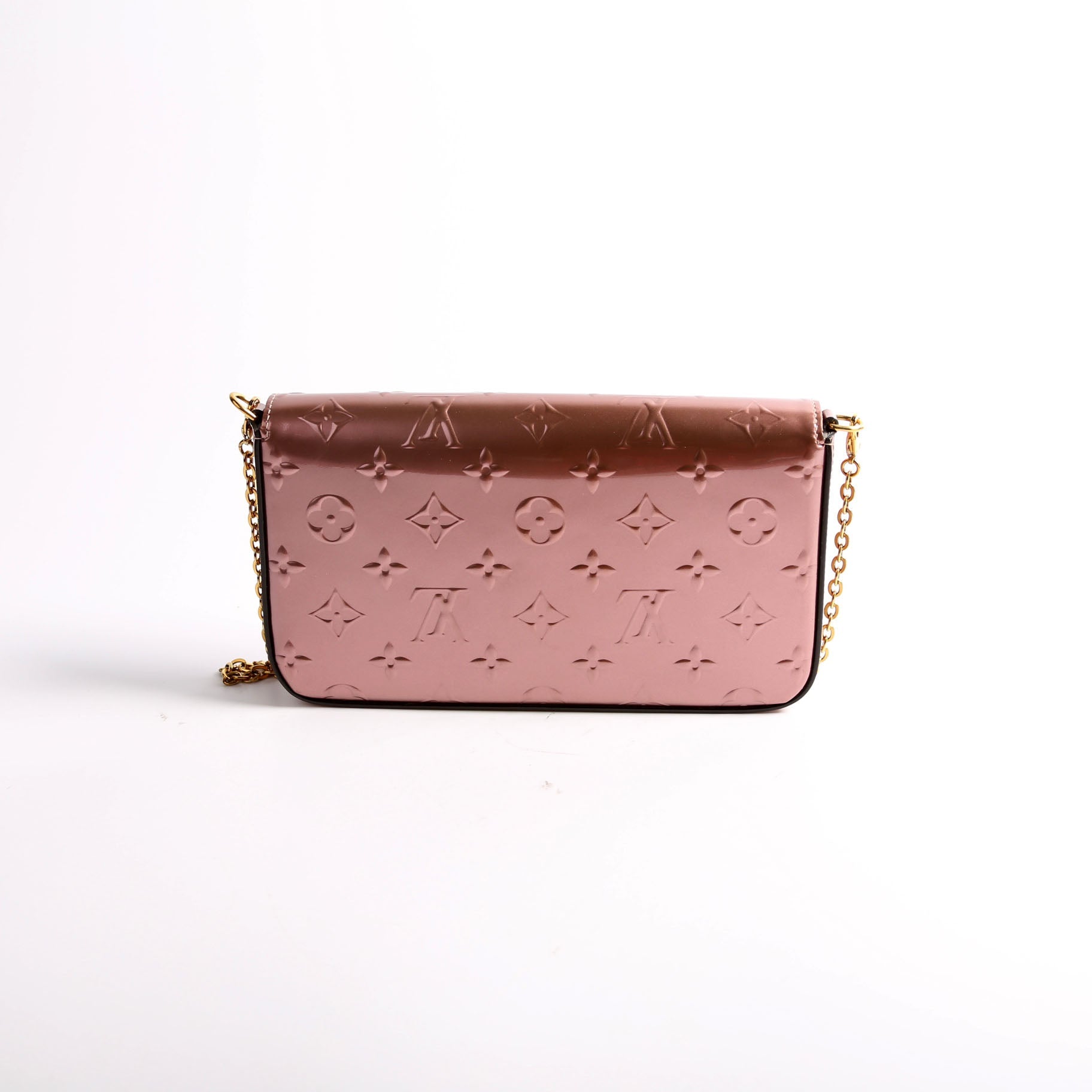 Pochette Felicie Metallic Vernis Pink