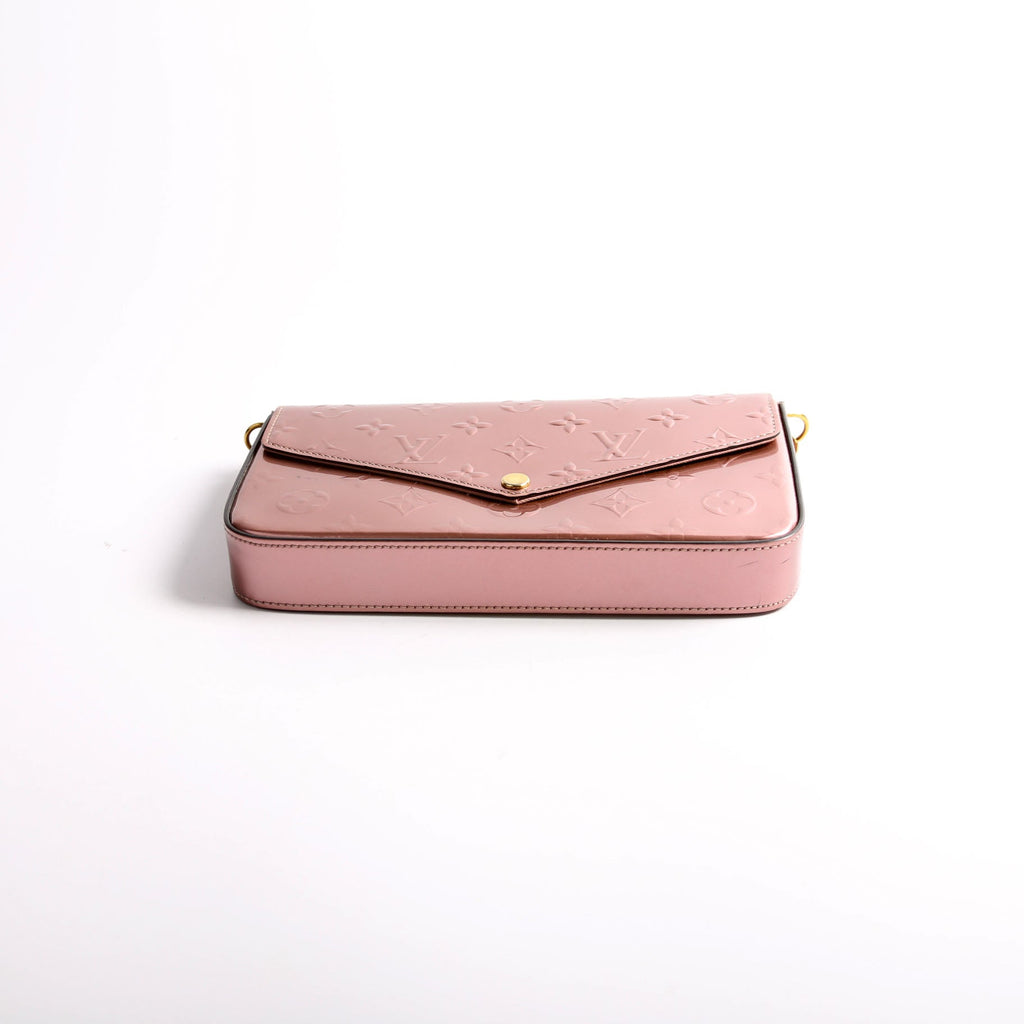 Pochette Felicie Metallic Vernis Pink