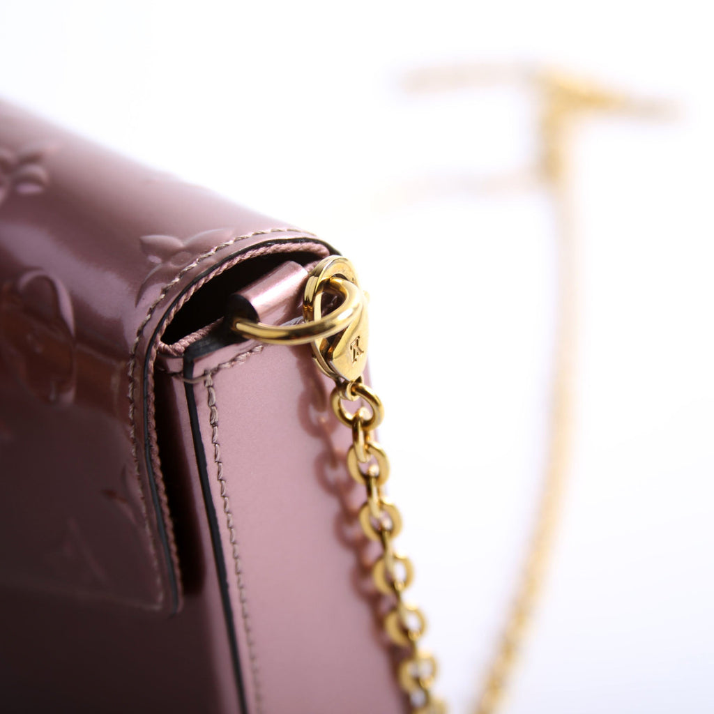 Pochette Felicie Metallic Vernis Pink