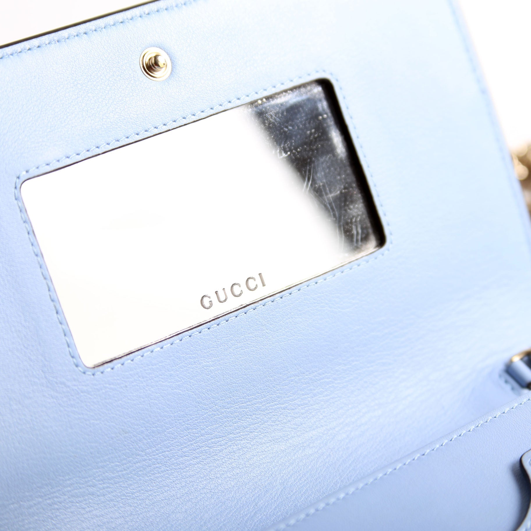 790060 GG Supreme BI Color Wallet On Chain Pink/Light Blue/Beige