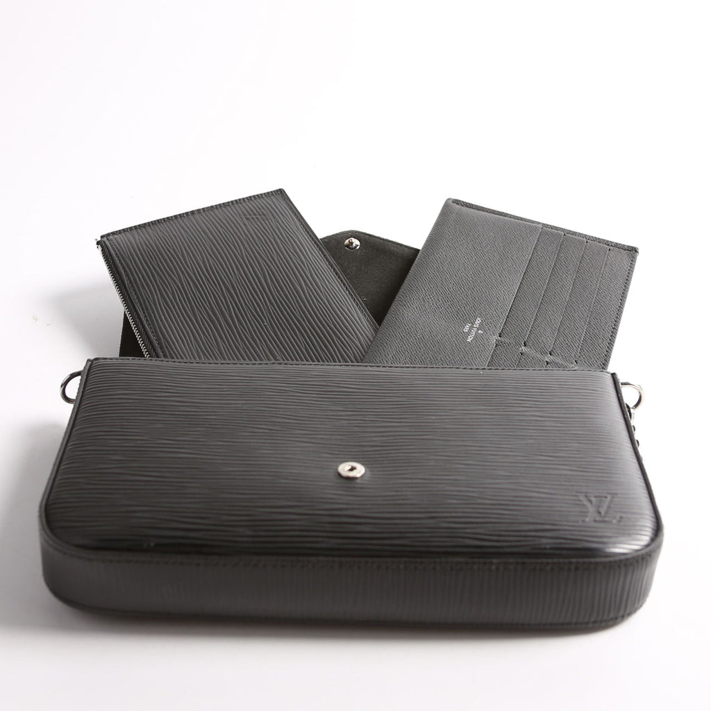 Pochette Felice Epi Black/Silver