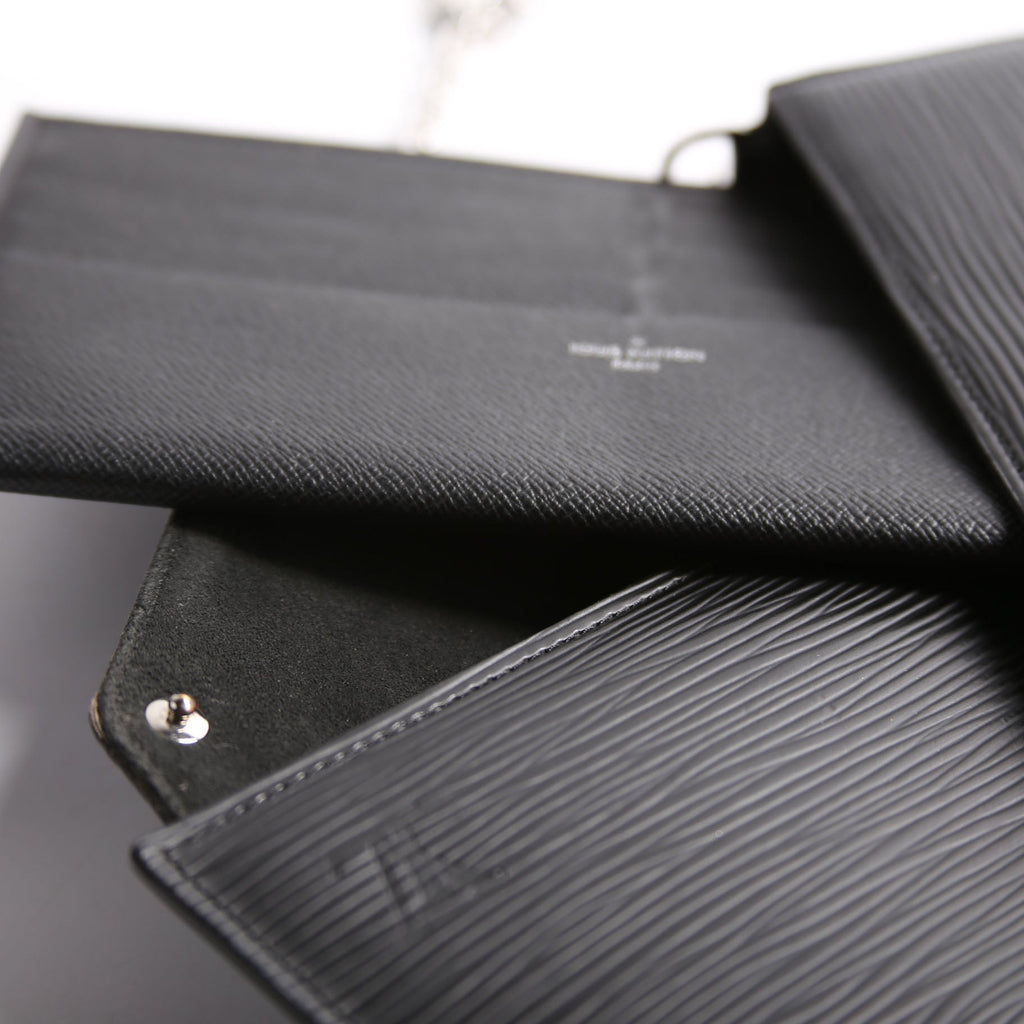Pochette Felice Epi Black/Silver