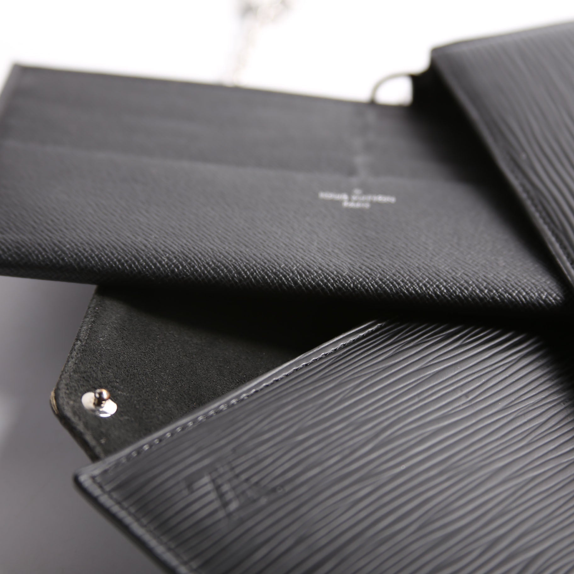 Pochette Felice Epi Black/Silver
