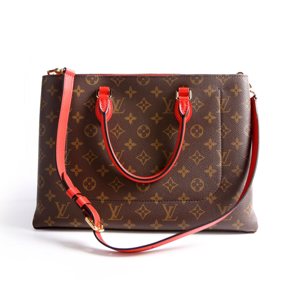 Flower Tote Monogram Red