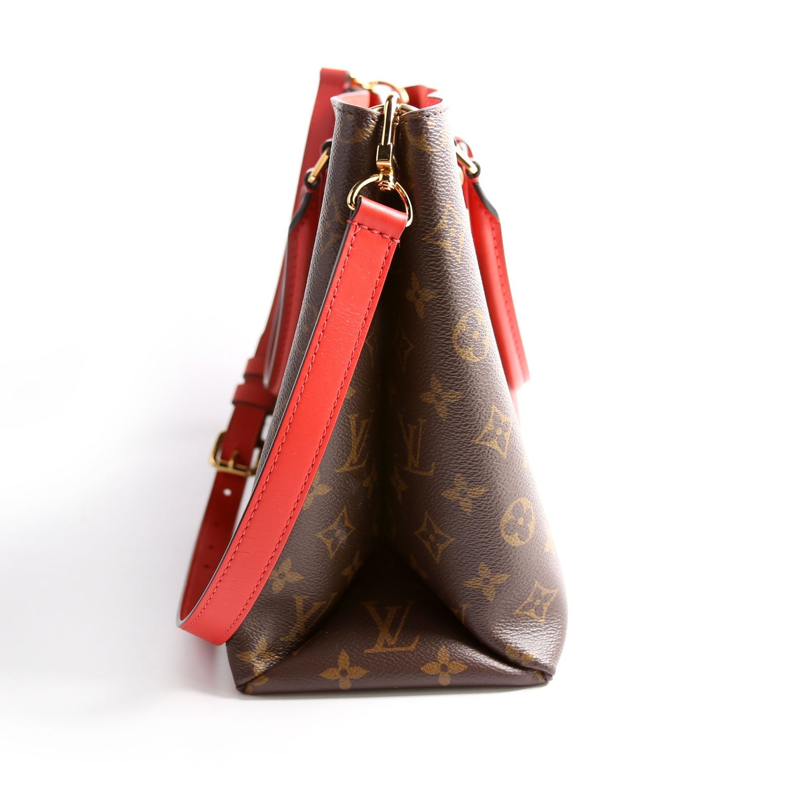 Flower Tote Monogram Red