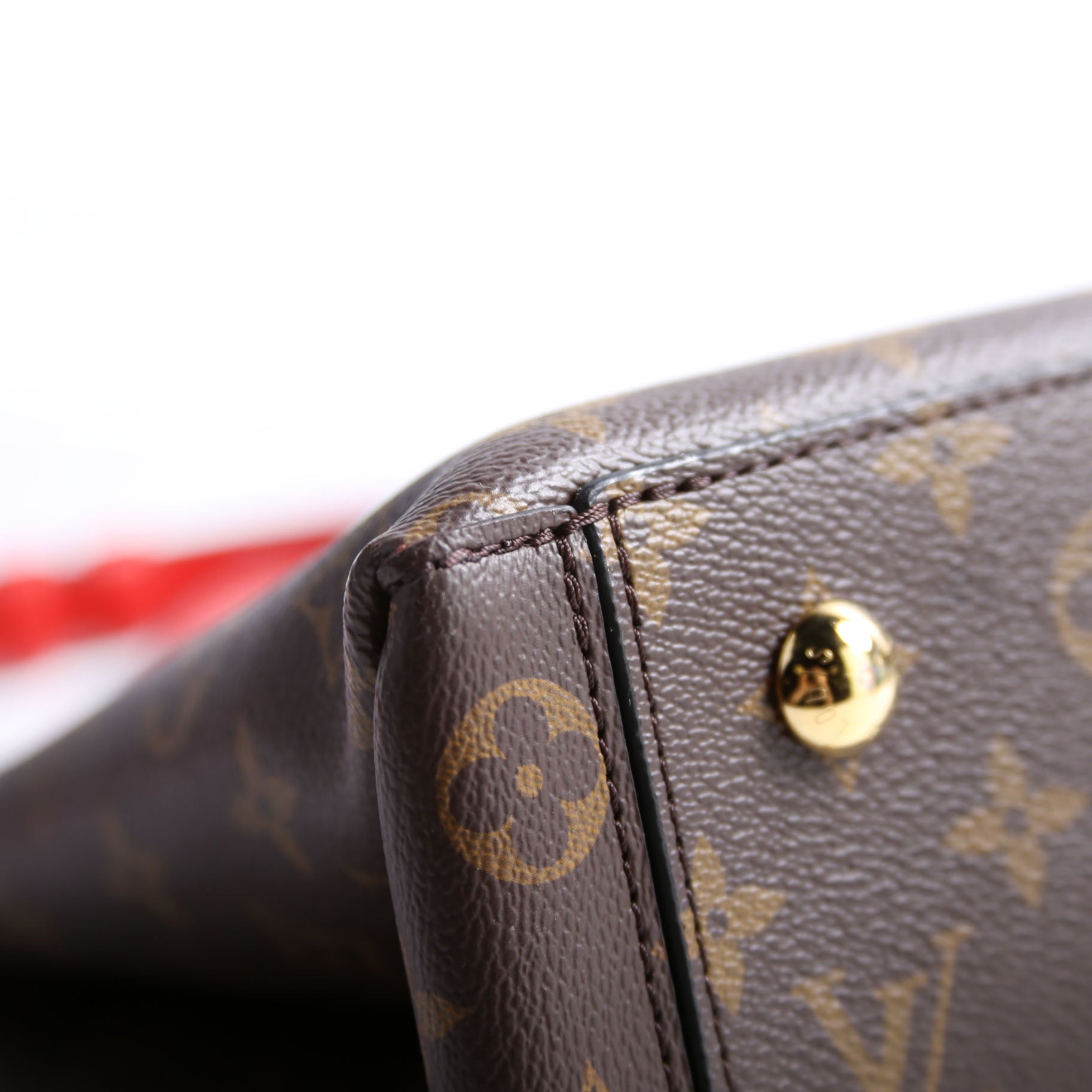Flower Tote Monogram Red