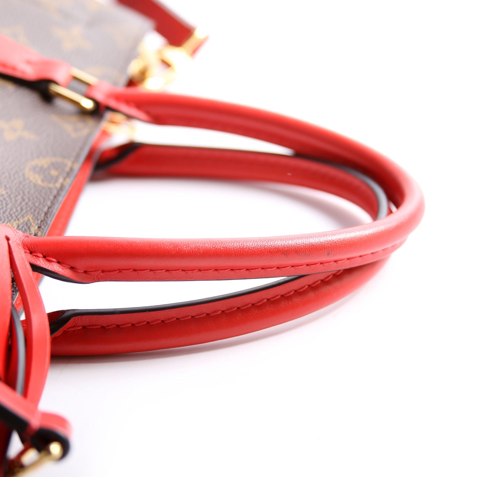 Flower Tote Monogram Red