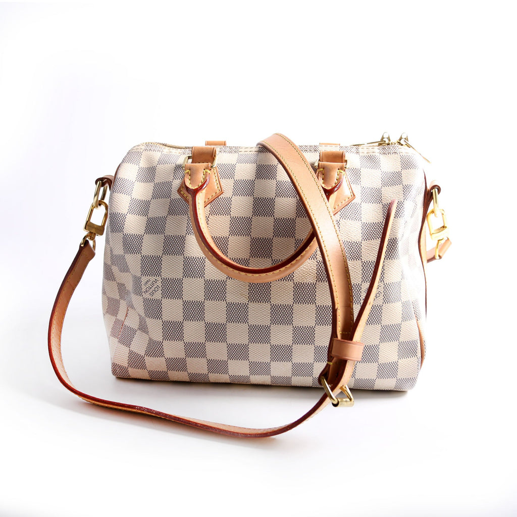 Speedy 25 Bandouliere Damier Azur