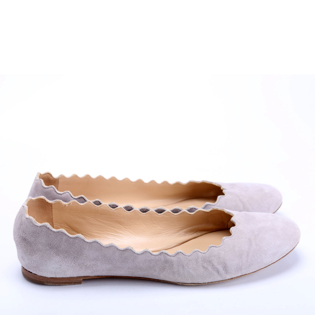 Ballerina Flats Size 39 Gray