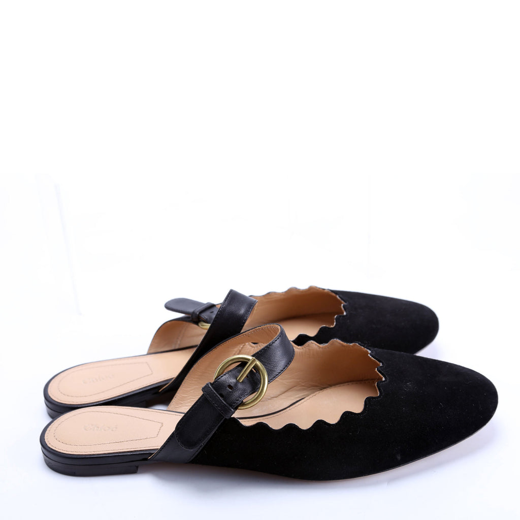 Lauren Mules Size 39 Black