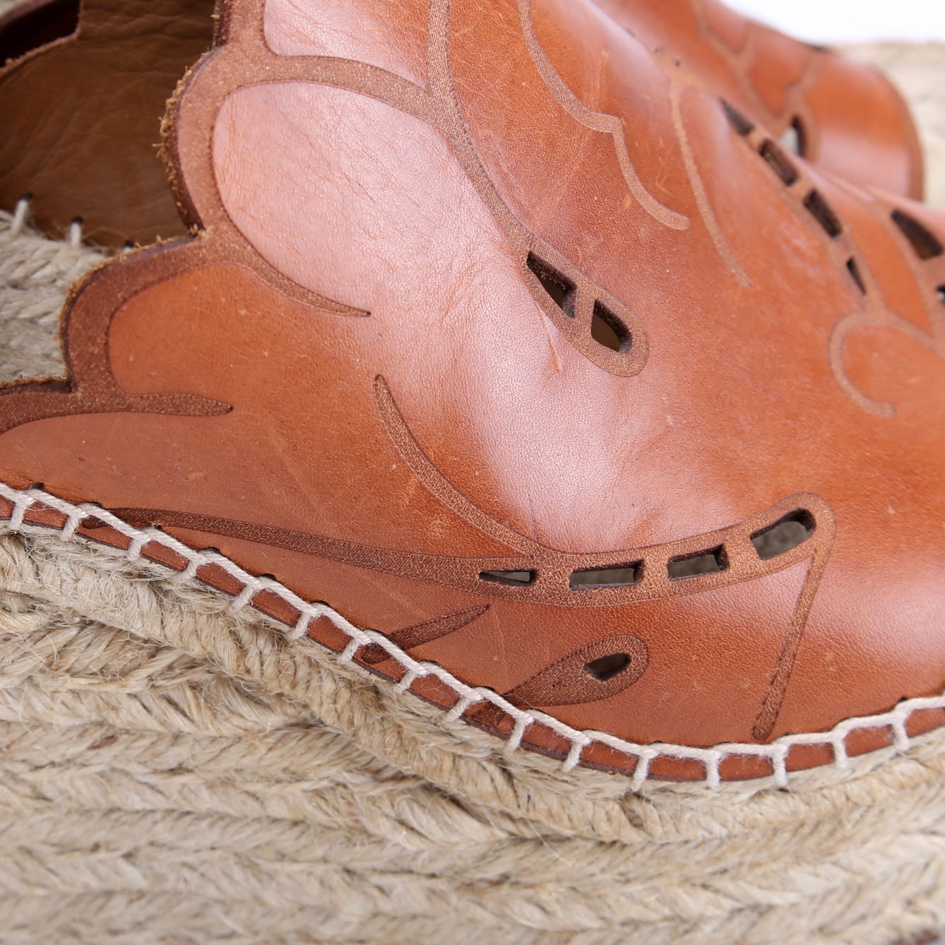 Espadrille Wedges Size 39 Brown