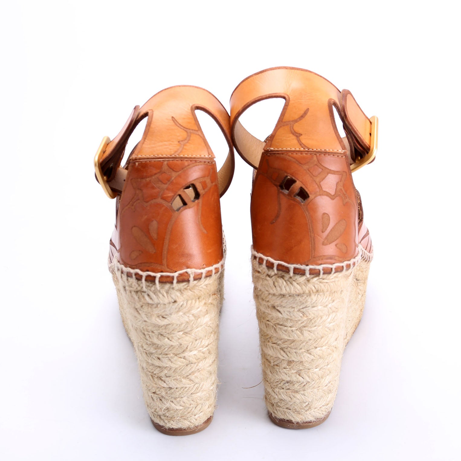 Espadrille Wedges Size 39 Brown