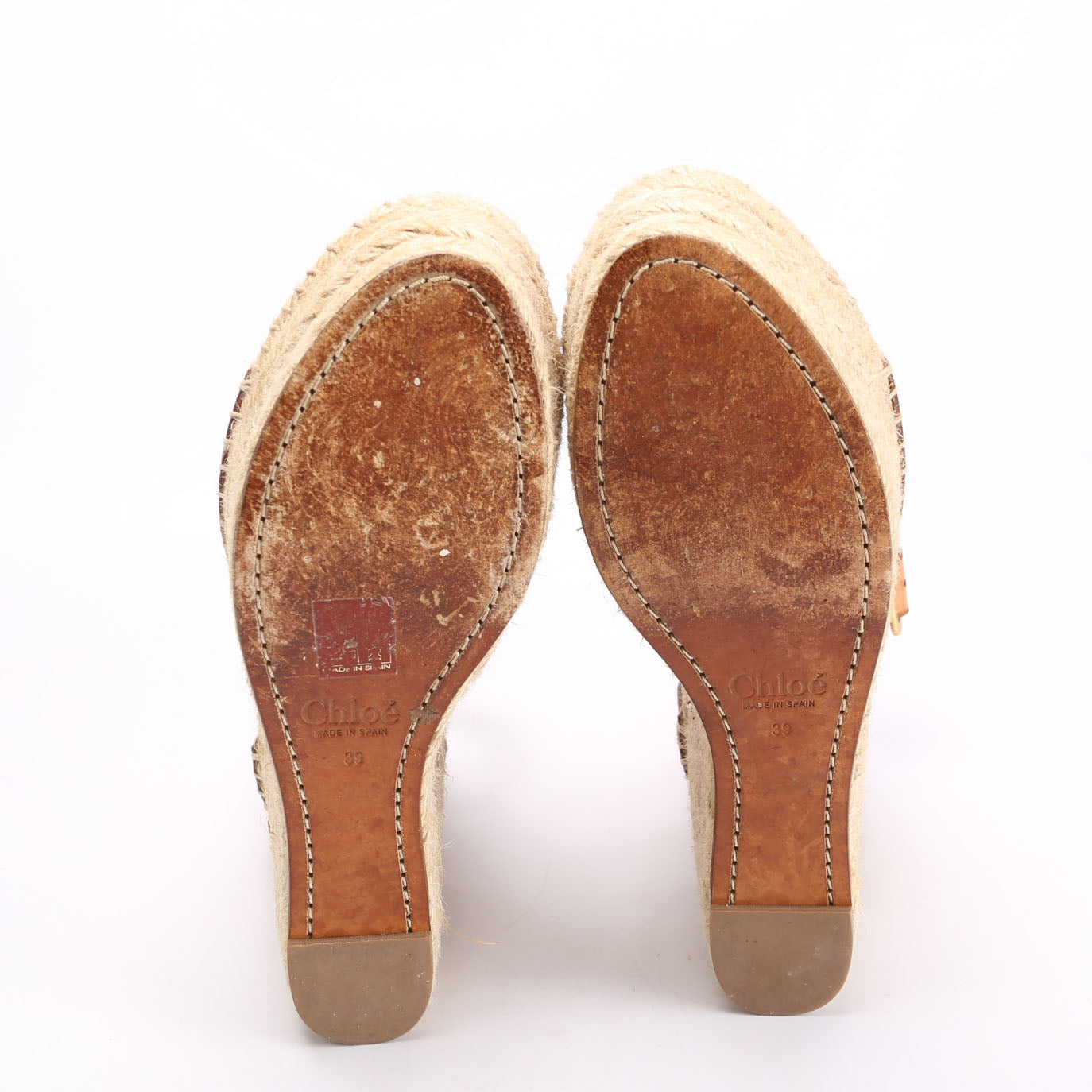 Espadrille Wedges Size 39 Brown