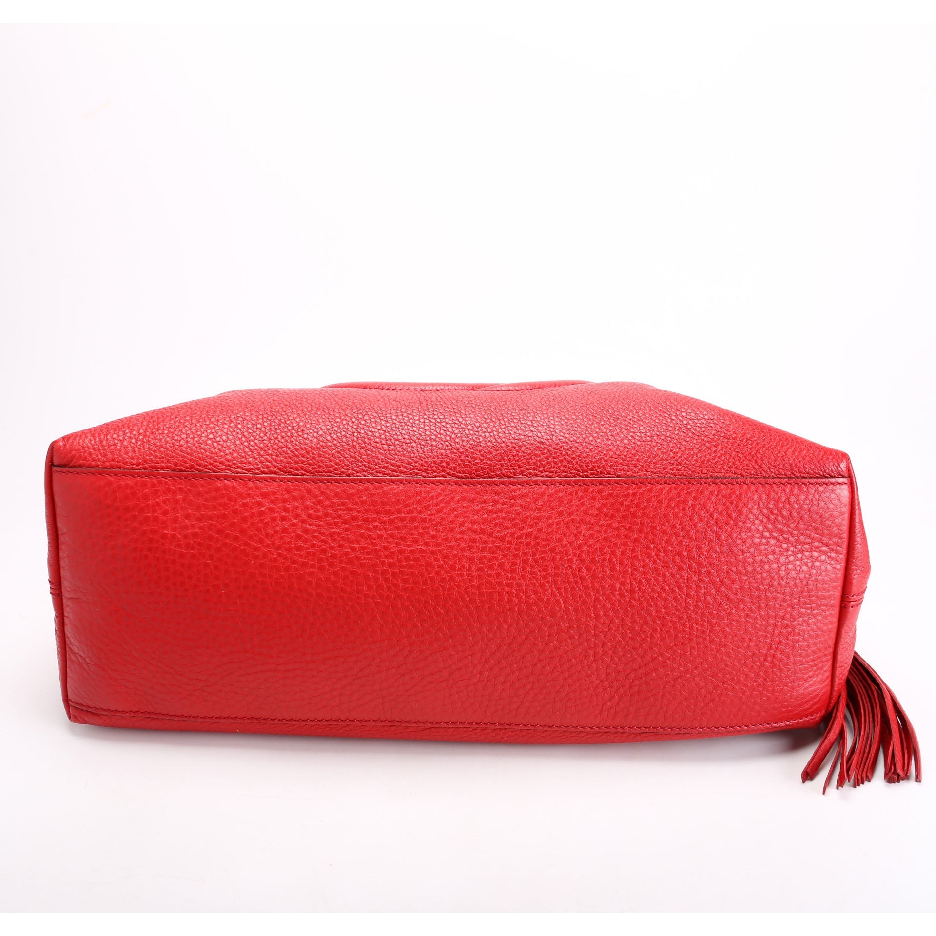 308982 Soho Leather Shoulder Medium Red