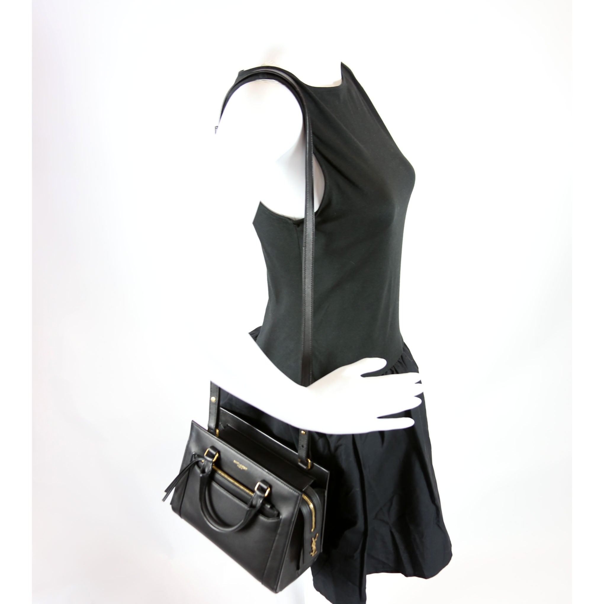 Eastside Smooth Calfskin Small Tote 554116 Black