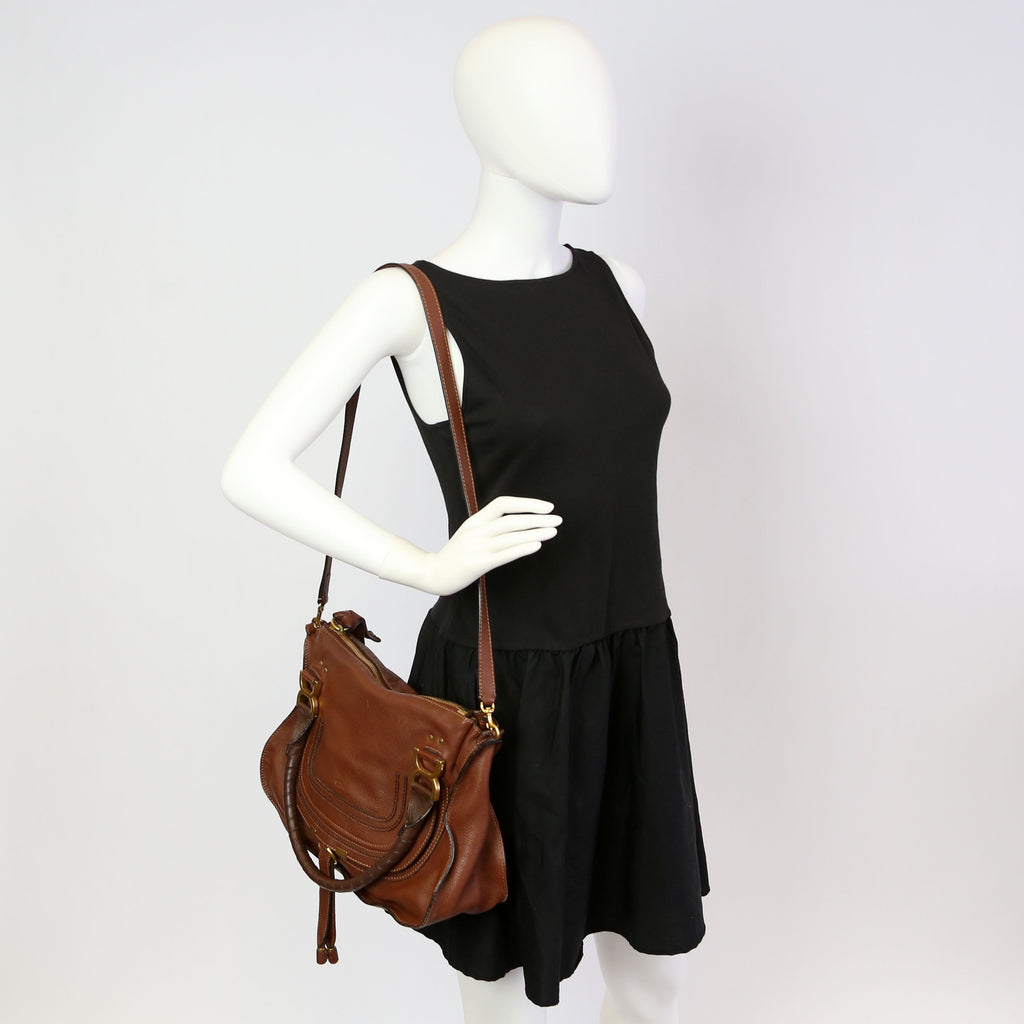 Marcie Satchel Medium 2Way Brown