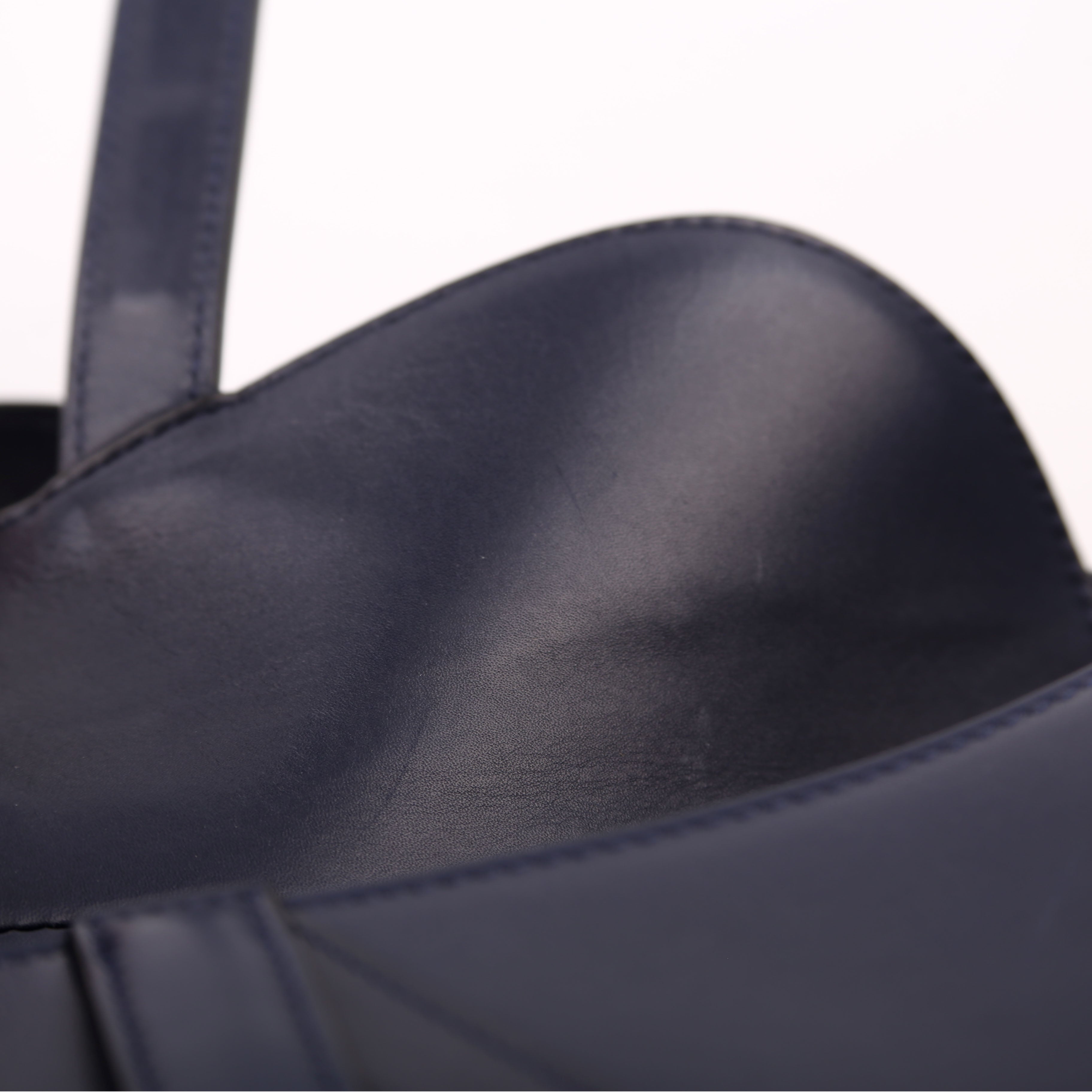 Dior Saddle Bag Leather Navy Blue