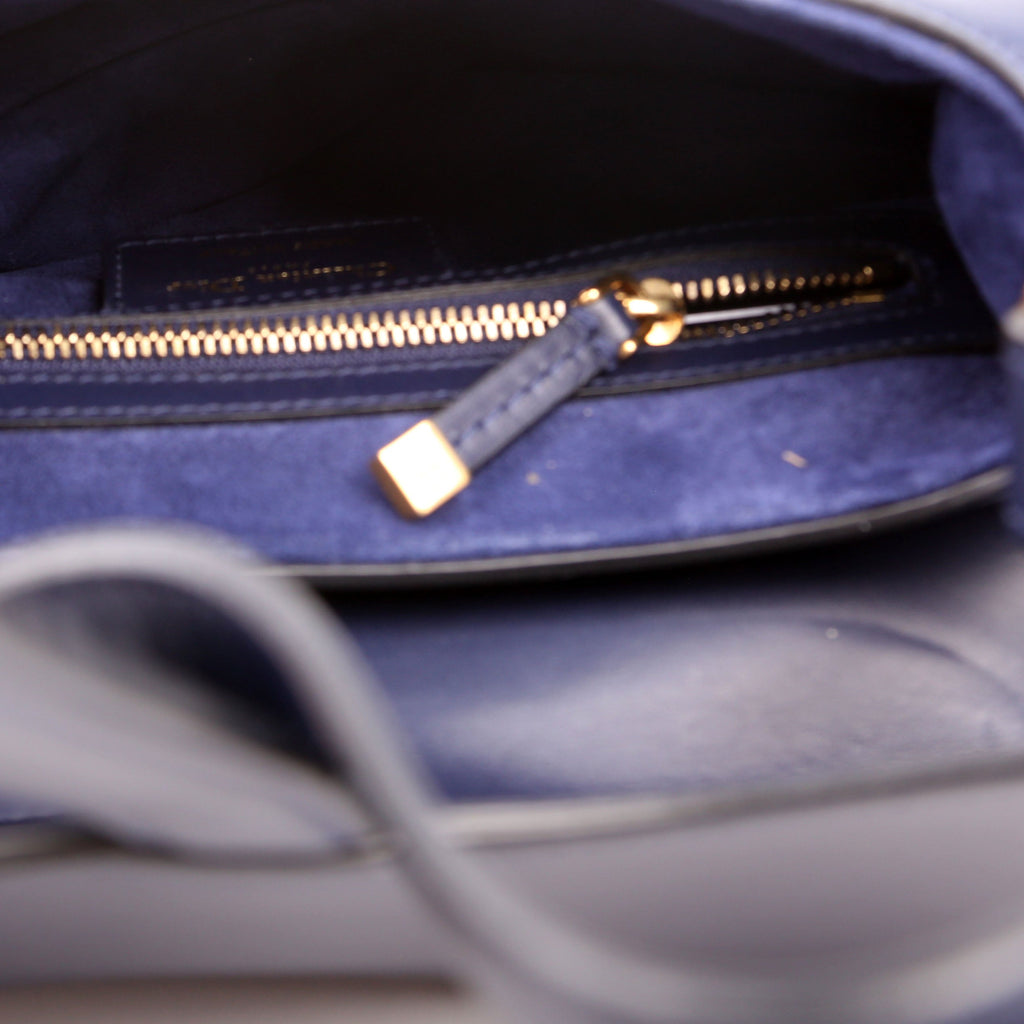 Dior Saddle Bag Leather Navy Blue