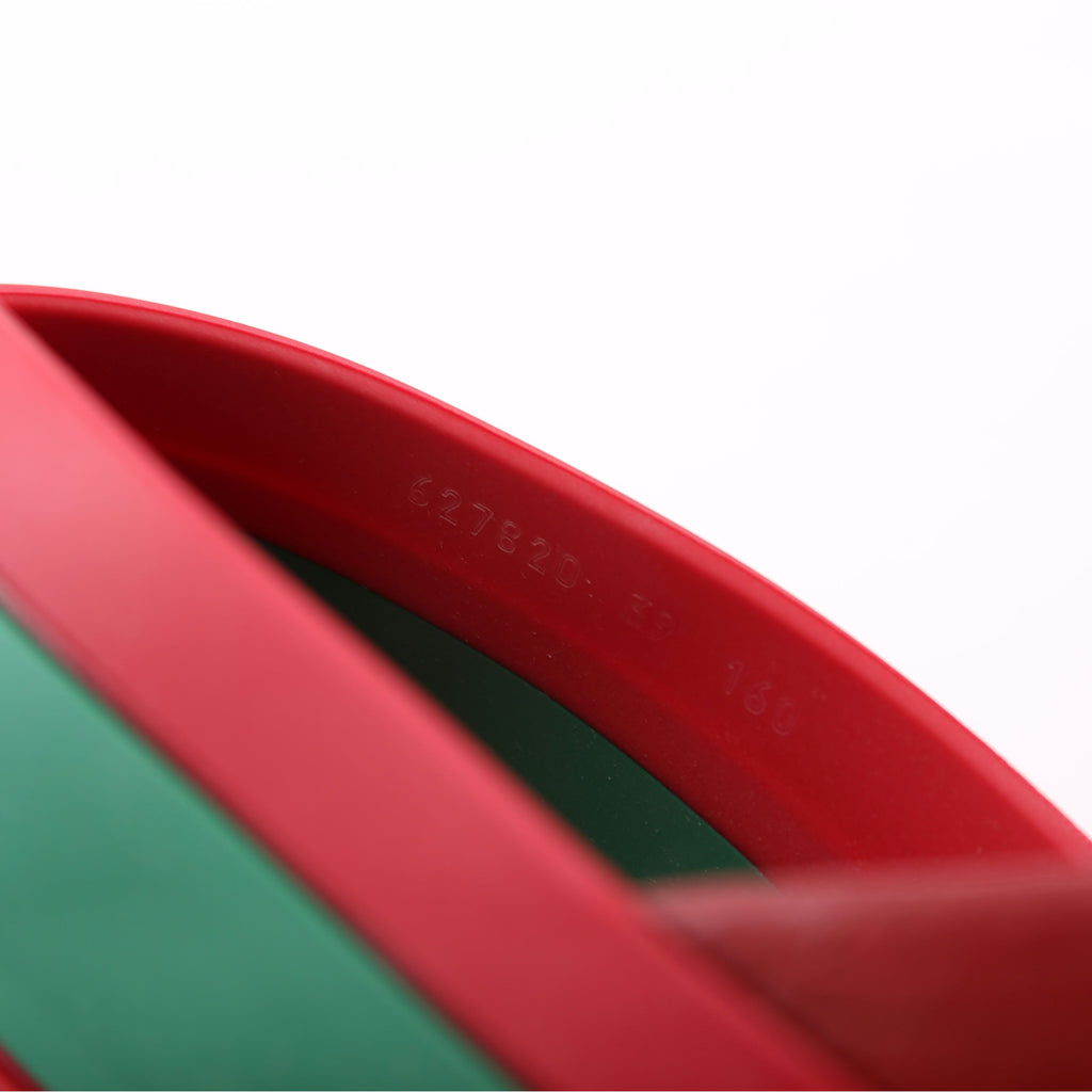 Gucci Criss Cross Rubber Slides Size 39 Red/Green