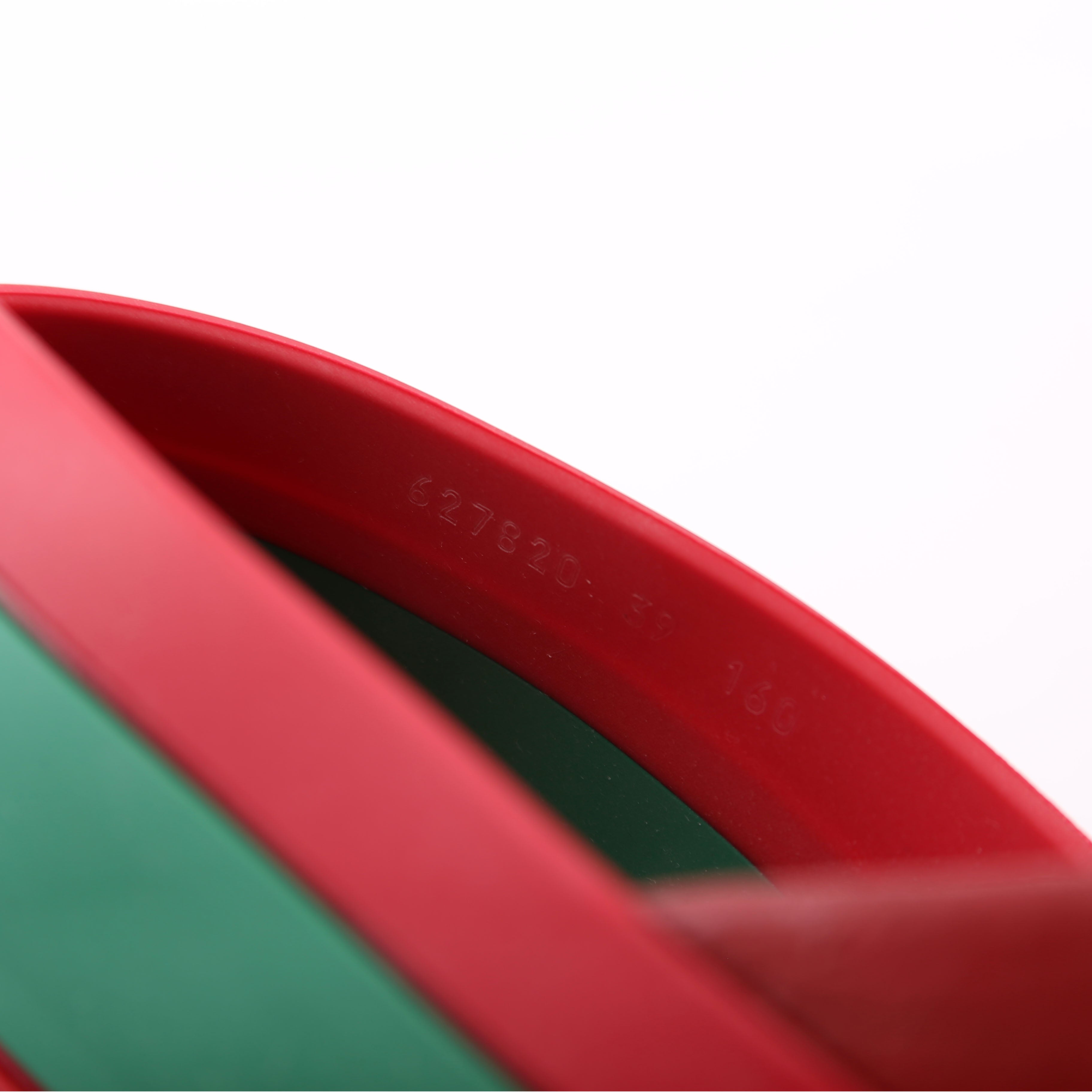 Gucci Criss Cross Rubber Slides Size 39 Red/Green