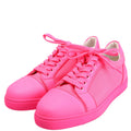 Vieira Mesh/ Leather Flat Sneakers Neon Pink Size 38.5