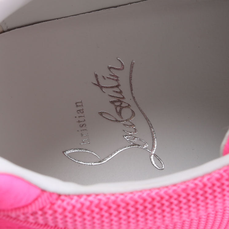 Vieira Mesh/ Leather Flat Sneakers Neon Pink Size 38.5