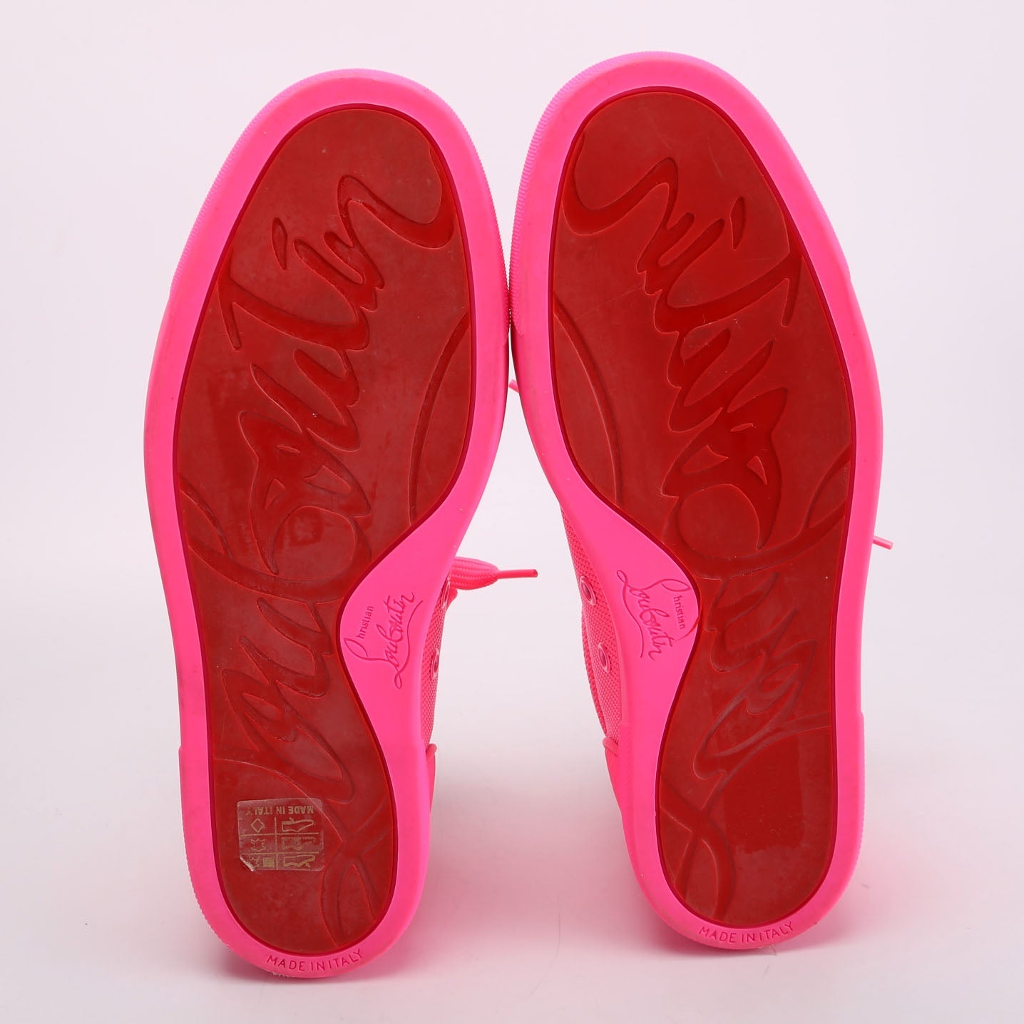 Vieira Mesh/ Leather Flat Sneakers Neon Pink Size 38.5