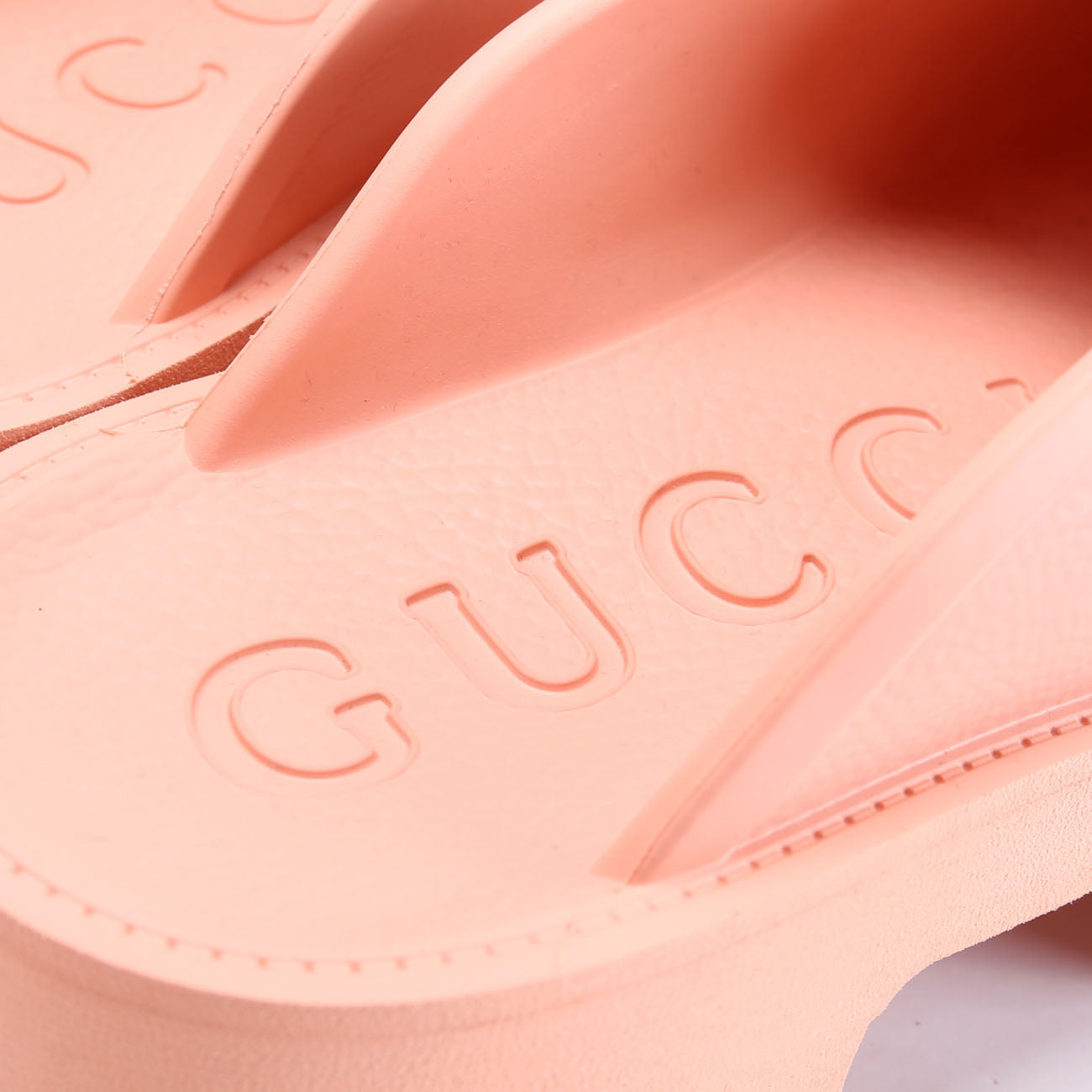 GG Rubber Lug Sole Platform Sandals Size 42 Pink
