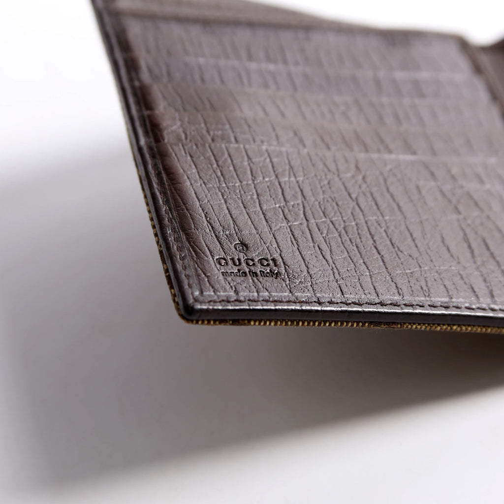 138029 GG Web Horsebit Compact Wallet