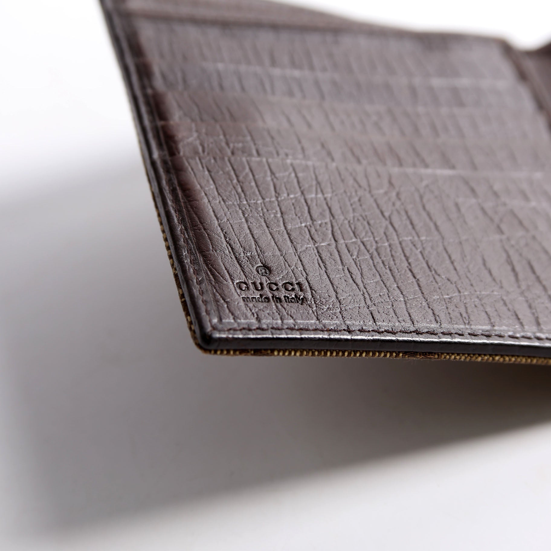 138029 GG Web Horsebit Compact Wallet