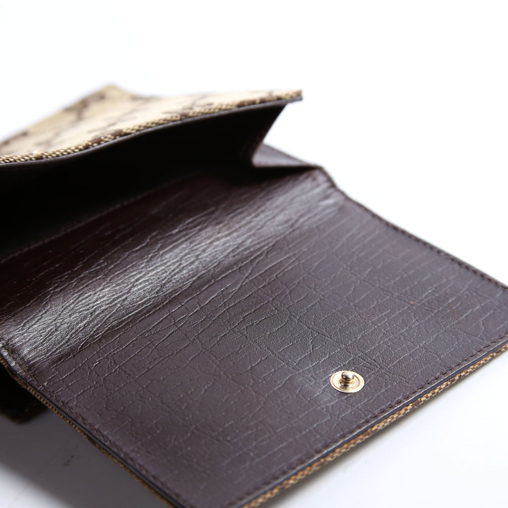 138029 GG Web Horsebit Compact Wallet