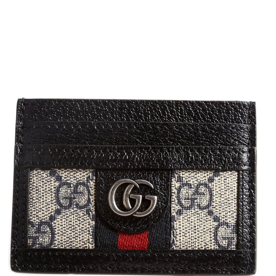 523159 Ophidia GG Card Case Navy