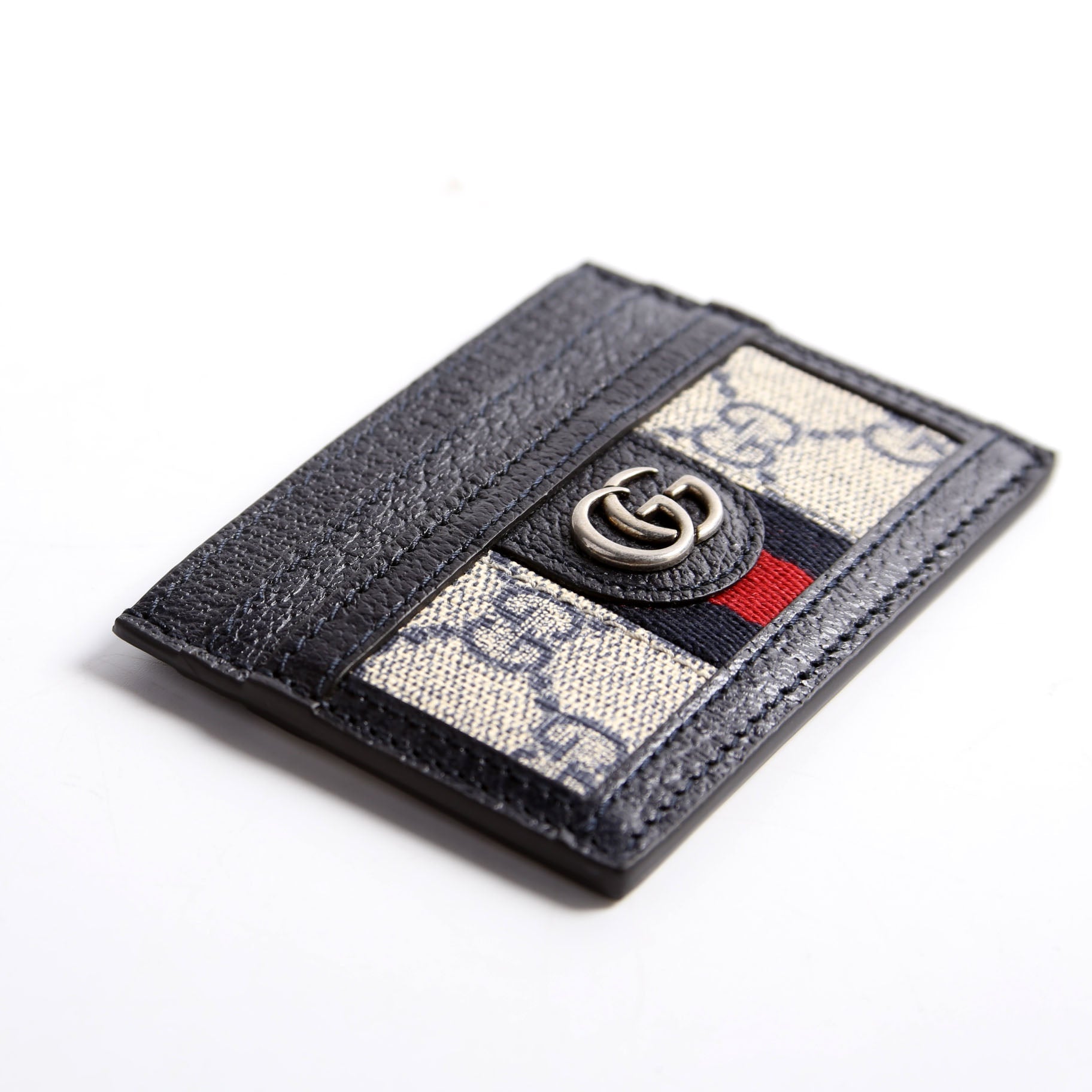 523159 Ophidia GG Card Case Navy
